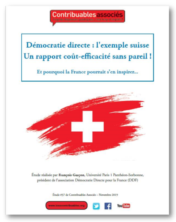 Etude n°37 : Démocratie directe : l'exemple suisse, Un rapport coût-efficacité sans pareil !